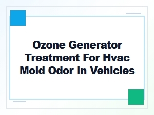 Ozone Generator Treatment for Vehicle Mold Odor