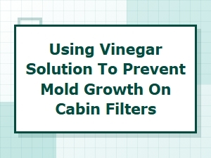 A Vinegar Solution for Cabin Filter Mold Prevention
